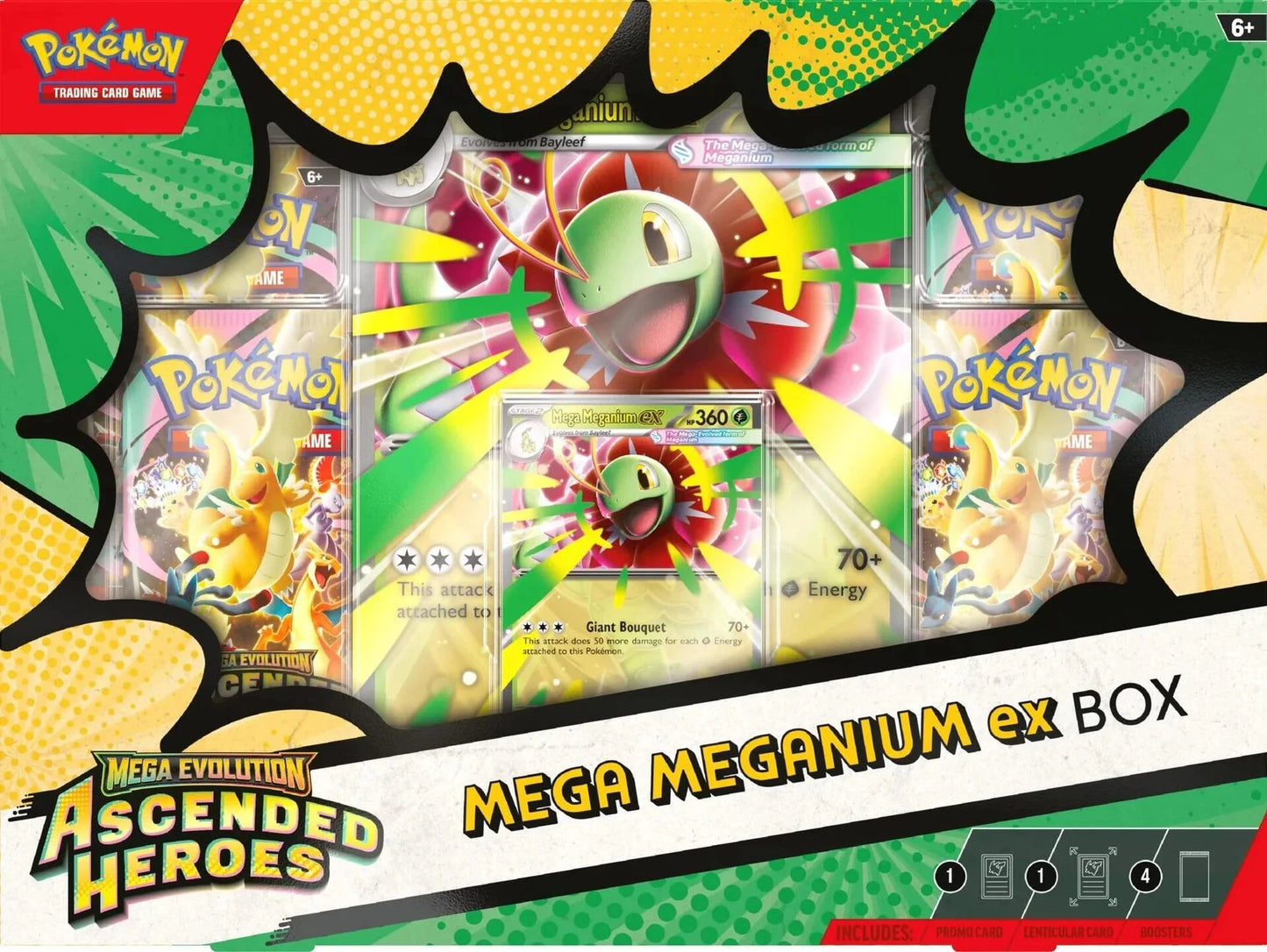 Pokemon Ascended Heroes Meganium EX Box