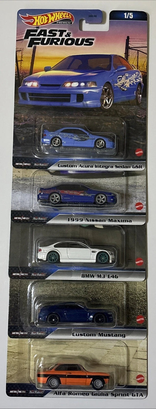 2023 Hot Wheels Premium 5 pack  - Fast & Furious Mix 3