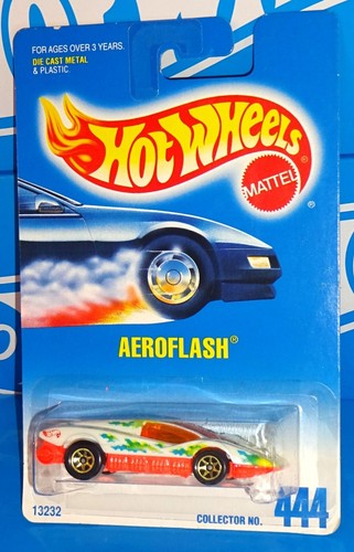 Hot Wheels  #444 Aeroflash White & Orange w/ Gold 7SPs