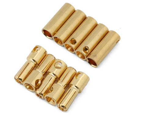 BP5-005 Samix 5mm High Current Bullet Plug Connector Set (5 Male/5 Female)