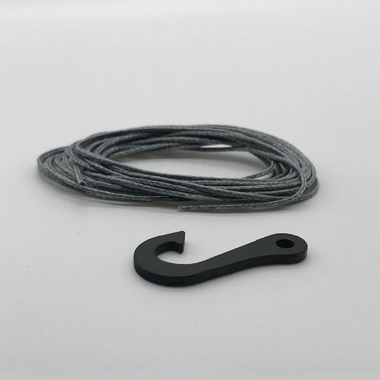 SEHREEFS45 Reefs 7' Synthetic Winch Line (1mm) & Steel Hook - 250lb Rated