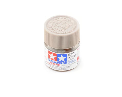 81720 Tamiya XF-20 Flat Medium Grey Acrylic Paint (10ml)