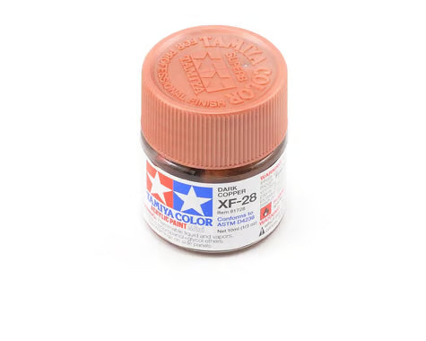 81728 Tamiya XF-28 Flat Dark Copper Acrylic Paint (10ml)