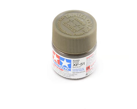 81751 Tamiya XF-51 Flat Khaki Drab Acrylic Paint (10ml)