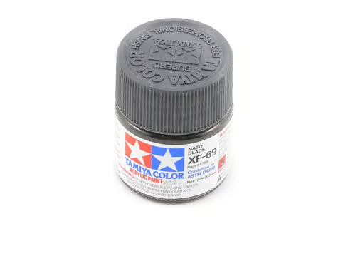 81769 Tamiya XF-69 Flat Nato Black Acrylic Paint (10ml)