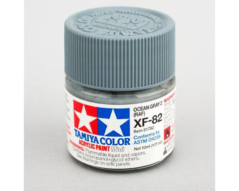 81782 Tamiya XF-82 Flat Ocean Grey Acrylic Paint (10ml)