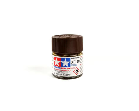 81790 Tamiya XF-90 Flat Red Brown 2 Acrylic Paint (10ml)