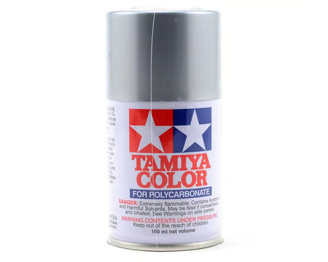 PS-48 Tamiya Semi Gloss Silver Anodized Aluminum Lexan Spray Paint (100ml)