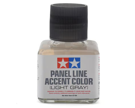 87189 Tamiya Panel Line Accent Color (Light Grey) (40ml)