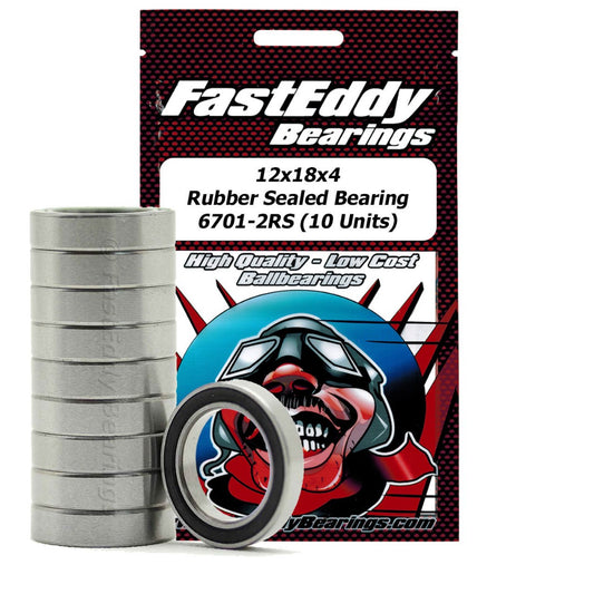 TFE270 Fast Eddy 12x18x4 Rubber Sealed Bearings 6701-2RS (10)