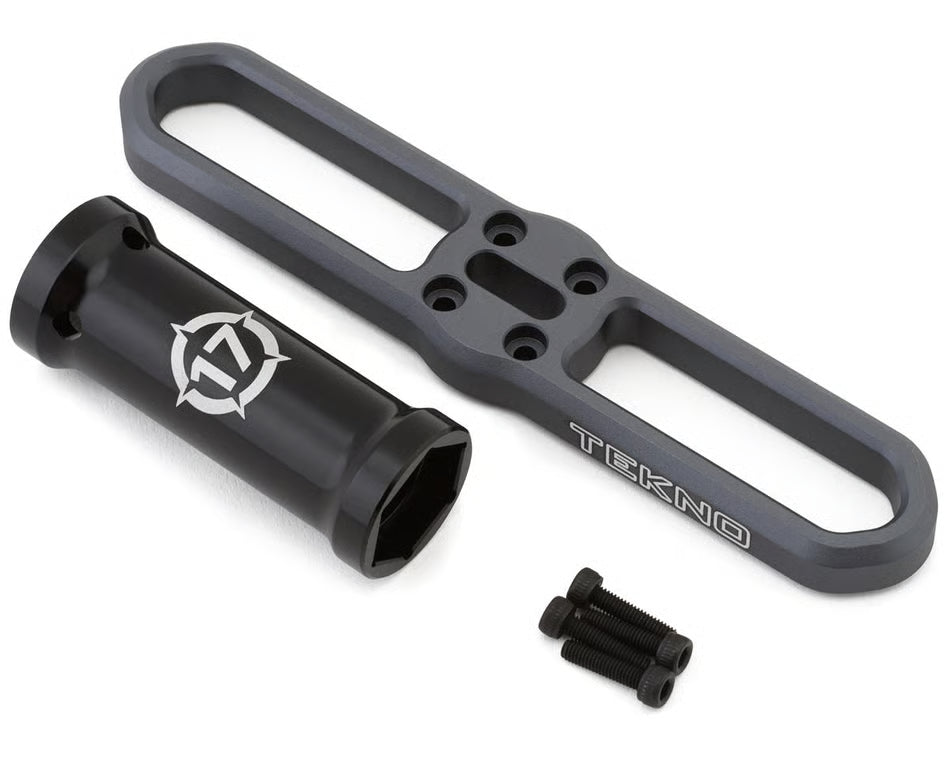 TKR1116B Tekno RC 17mm Wheel Wrench & Shock Cap Tool w/Long Shank