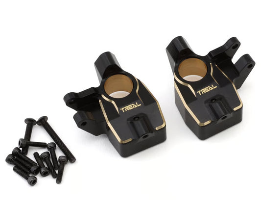 TLHTSCX10_III-35 Treal Hobby Axial SCX10 III Brass Front Inner Portal Covers (60g)