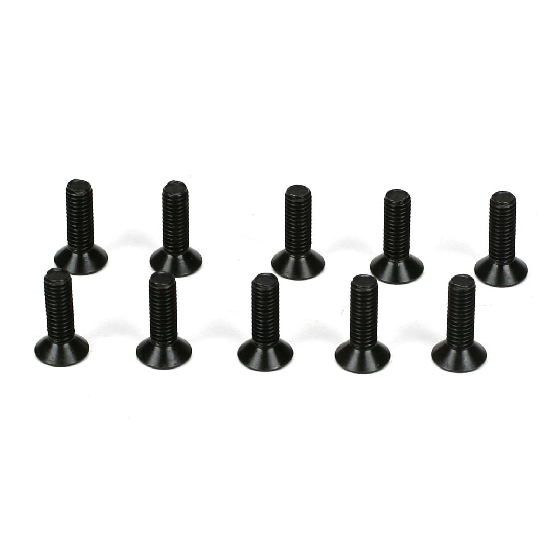 TLR5962 TLR Flathead Screws, M3 x 10mm (10)