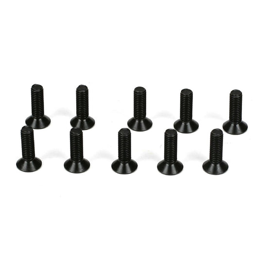 TLR5962 TLR Flathead Screws, M3 x 10mm (10)