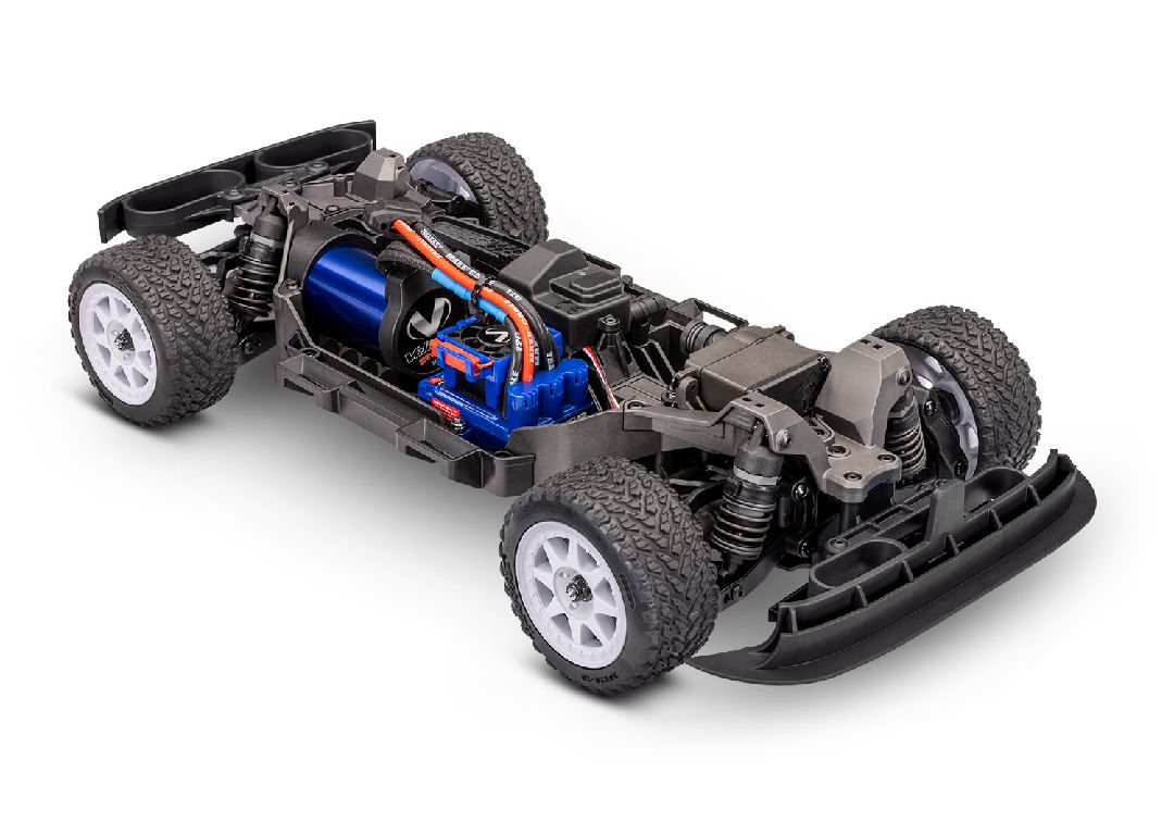 TRA108046-1BLUE Traxxas 1/16 RS200 Mini Rally VXL-3S 4x4 RTR - Blue (B&C Incl)