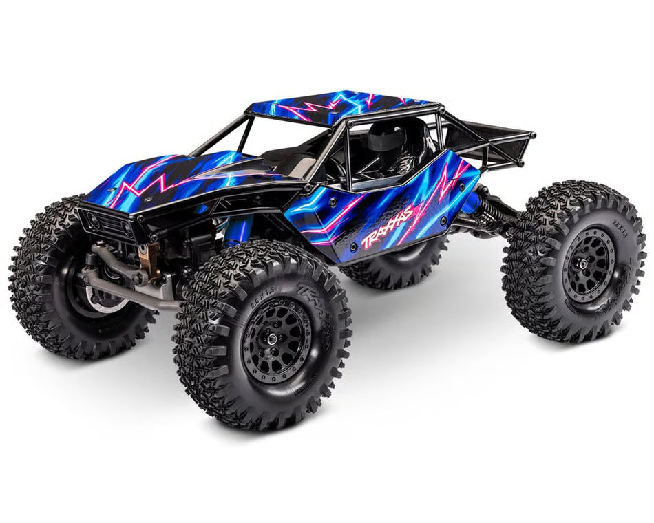 TRA120074-1BLUE Traxxas TXC-4M Extreme Crawler 1/18 4WD RTR Brushless Rock Crawler (Blue) w/TQ 2.4GHz Radio, Battery & Charger