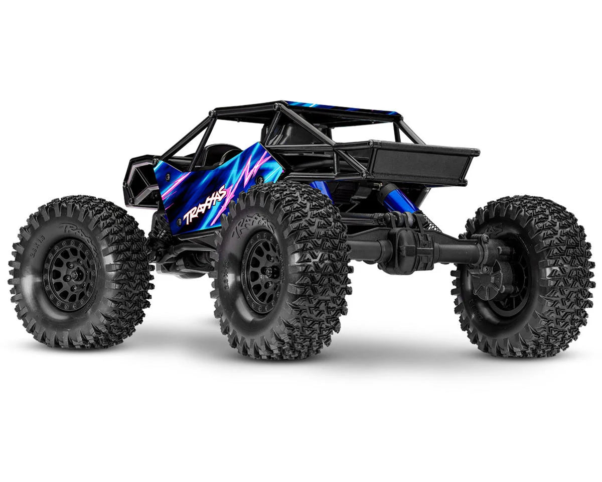 TRA120074-1BLUE Traxxas TXC-4M Extreme Crawler 1/18 4WD RTR Brushless Rock Crawler (Blue) w/TQ 2.4GHz Radio, Battery & Charger