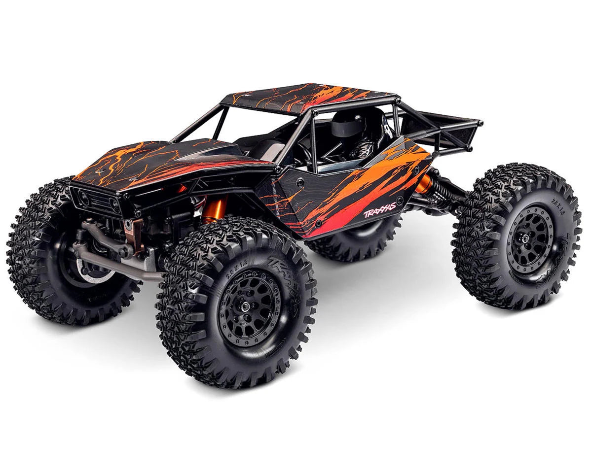 TRA120074-1ORANGE Traxxas TXC-4M Extreme Crawler 1/18 4WD RTR Brushless Rock Crawler (Orange) w/TQ 2.4GHz Radio, Battery & Charger