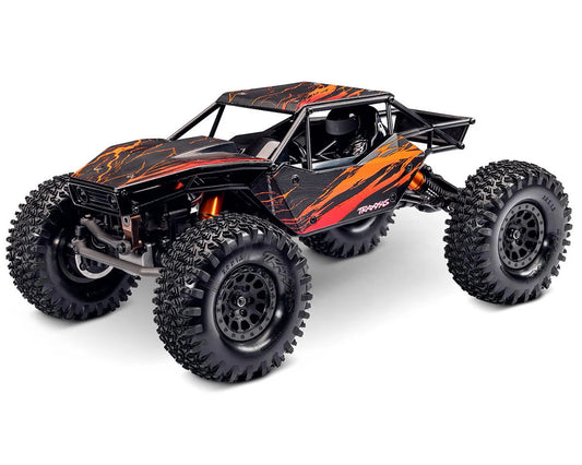 TRA120074-1ORANGE Traxxas TXC-4M Extreme Crawler 1/18 4WD RTR Brushless Rock Crawler (Orange) w/TQ 2.4GHz Radio, Battery & Charger