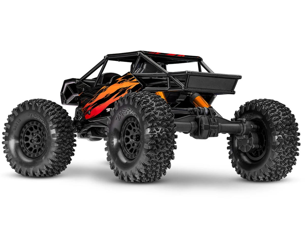 TRA120074-1ORANGE Traxxas TXC-4M Extreme Crawler 1/18 4WD RTR Brushless Rock Crawler (Orange) w/TQ 2.4GHz Radio, Battery & Charger