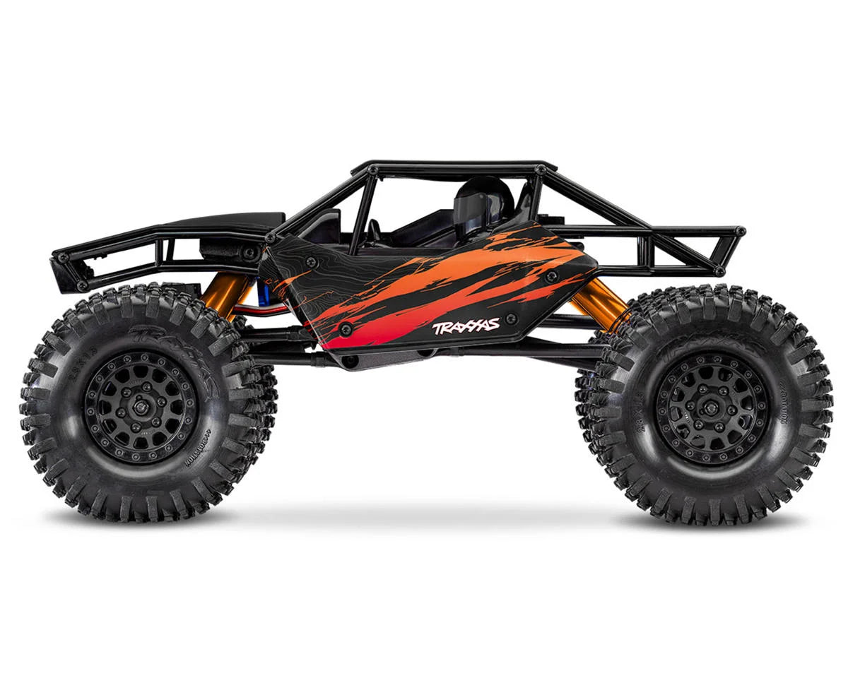 TRA120074-1ORANGE Traxxas TXC-4M Extreme Crawler 1/18 4WD RTR Brushless Rock Crawler (Orange) w/TQ 2.4GHz Radio, Battery & Charger