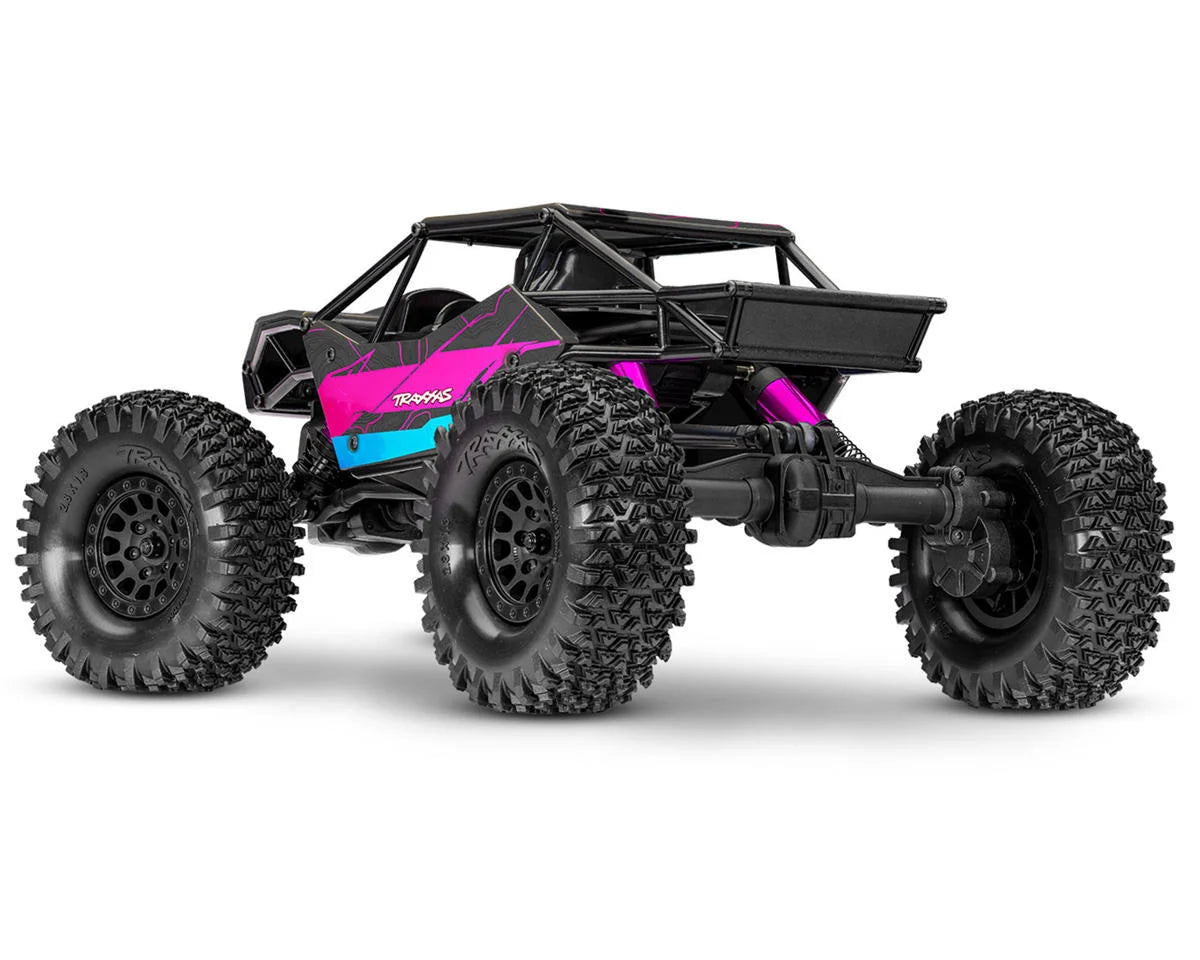 TRA120074-1PINK Traxxas TXC-4M Extreme Crawler 1/18 4WD RTR Brushless Rock Crawler (Pink) w/TQ 2.4GHz Radio, Battery & Charger