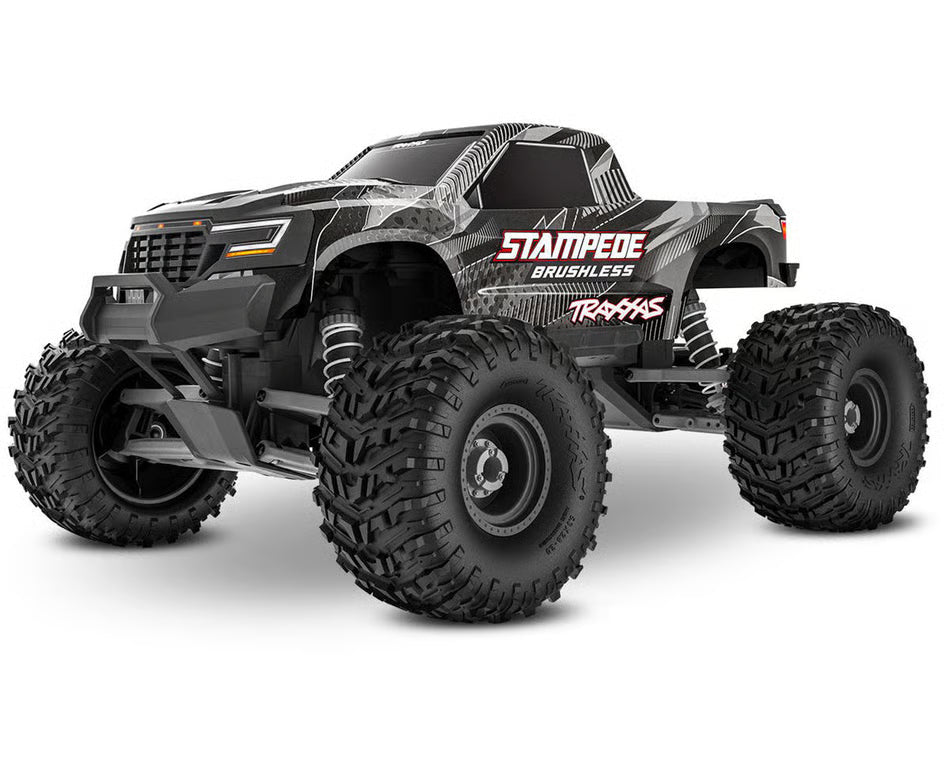 TRA136454-4BLACK Traxxas Stampede VX3 1/10 RTR 2WD Brushless Monster Truck (Black) w/VX3 ESC, TQi Sport 2.4GHz Radio & TSM