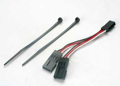 TRA2046 Traxxas Servo connector, Y Adapter (For Dual-Servo Steering)
