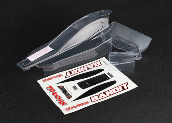 TRA2417 Traxxas Body, Bandit (front & rear) (clear, requires painting)