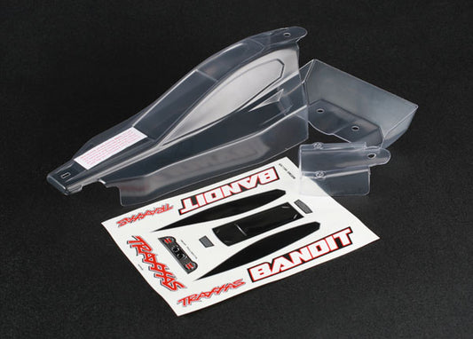 TRA2417 Traxxas Body, Bandit (front & rear) (clear, requires painting)