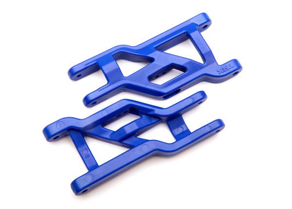 TRA3631A Traxxas Suspension Arms, Front (Blue) (2) (HD, Cold Weather)
