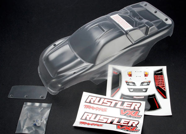 TRA3714 Traxxas Clear Rustler Body