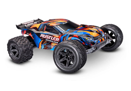 TRA37454-4ORANGE Traxxas Rustler VX3 1/10 RTR 2WD Brushless Stadium Truck (Orange) w/VX3 ESC, TQi Sport 2.4GHz Radio & TSM