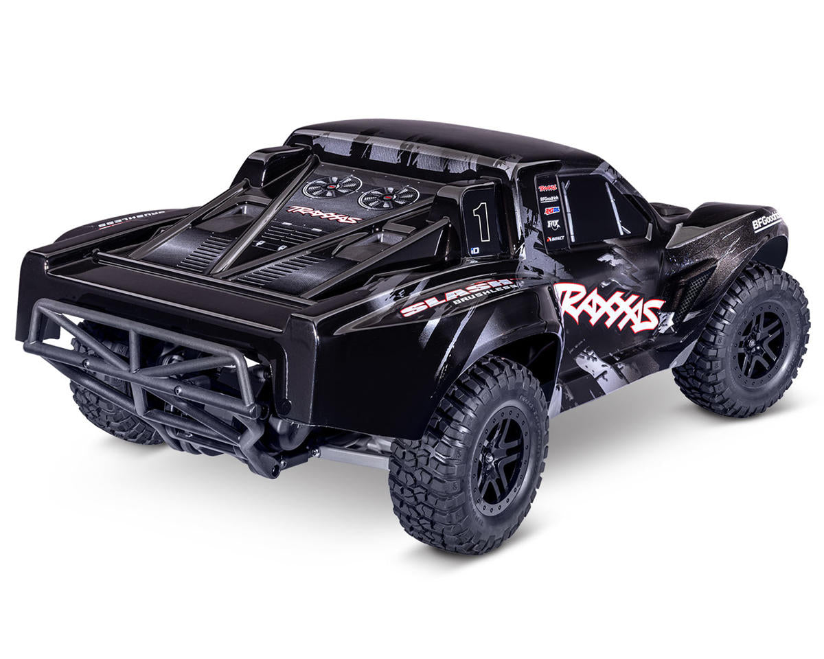 TRA58434-4BLACK Traxxas Slash VX3 1/10 RTR 2WD Brushless Short Course Truck (Black) w/VX3 ESC, TQi Sport 2.4GHz Radio & TSM