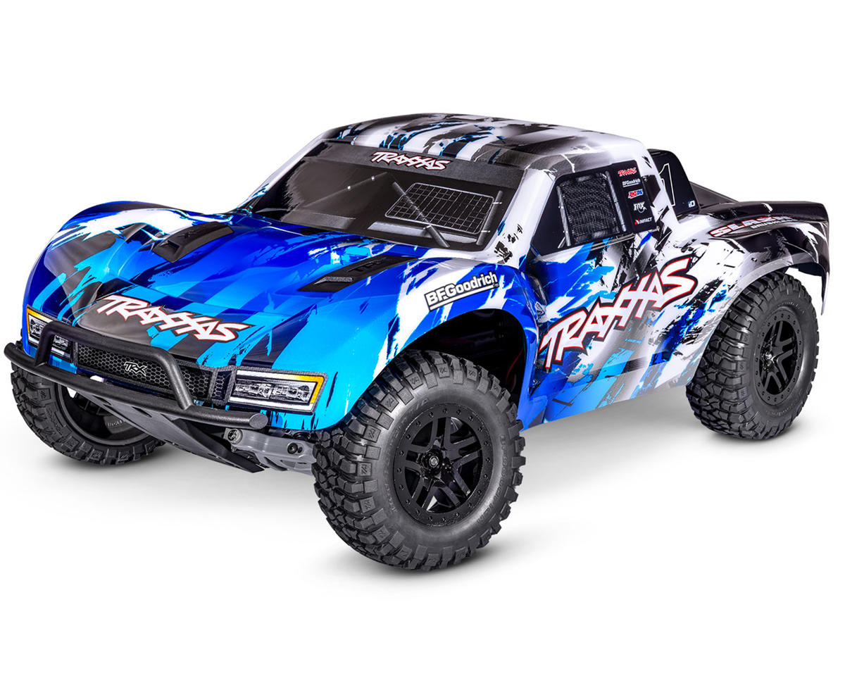 TRA58434-4BLUE Traxxas Slash VX3 1/10 RTR 2WD Brushless Short Course Truck (Blue) w/VX3 ESC, TQi Sport 2.4GHz Radio & TSM