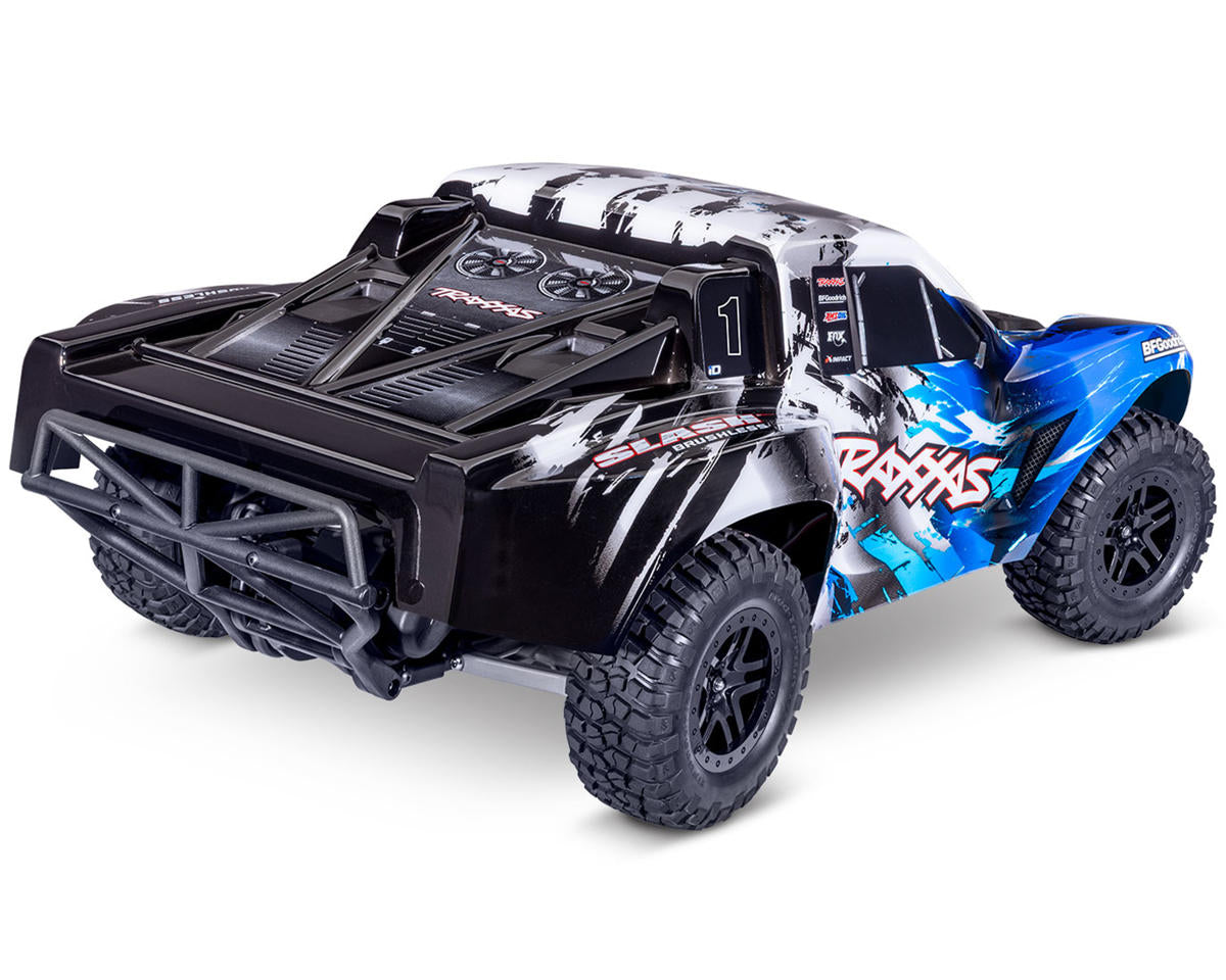 TRA58434-4BLUE Traxxas Slash VX3 1/10 RTR 2WD Brushless Short Course Truck (Blue) w/VX3 ESC, TQi Sport 2.4GHz Radio & TSM