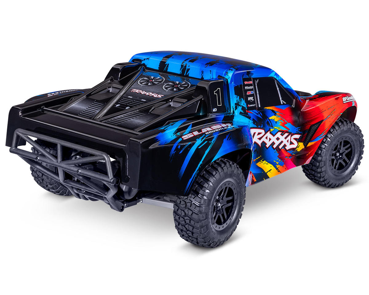 TRA58434-4RNRX Traxxas Slash VX3 1/10 RTR 2WD Brushless Short Course Truck (Rock n Roll) w/VX3 ESC, TQi Sport 2.4GHz Radio & TSM (Copy)