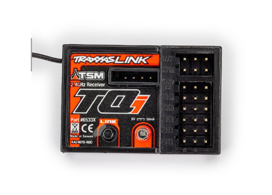 TRA6533X Traxxas TQi Receiver 2.4GHz With Telemetry & TSM (5-channel)