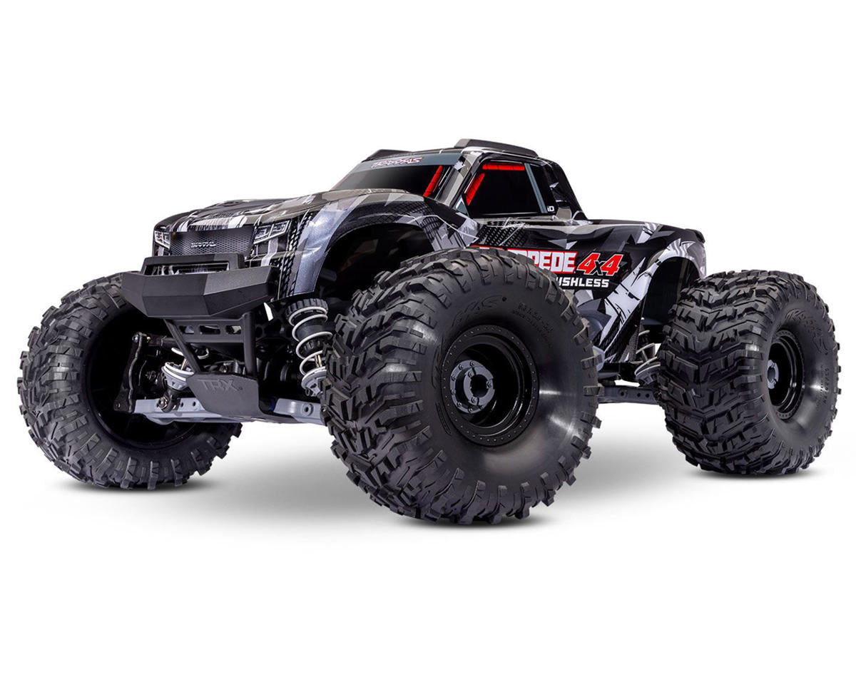 TRA67454-4BLACK Traxxas Stampede 4x4 VX3 1/10 RTR 4WD Brushless Monster Truck (Black) w/VX3 ESC, TQi Sport 2.4GHz Radio & TSM