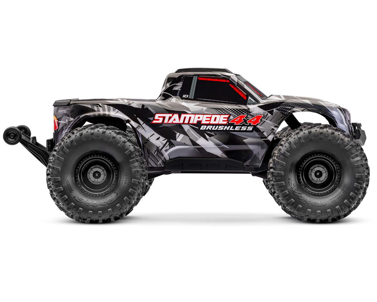 TRA67454-4BLACK Traxxas Stampede 4x4 VX3 1/10 RTR 4WD Brushless Monster Truck (Black) w/VX3 ESC, TQi Sport 2.4GHz Radio & TSM
