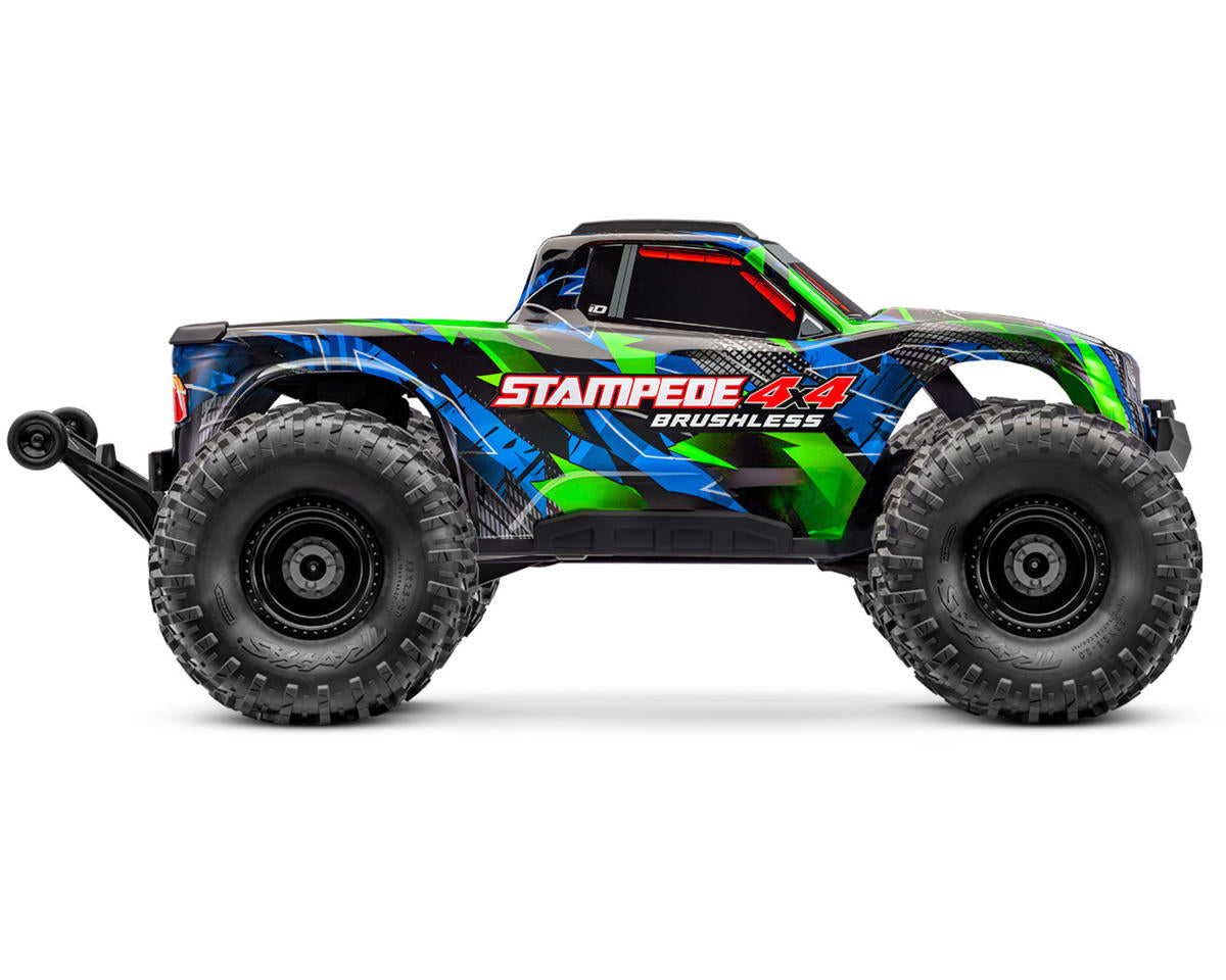 TRA67454-4GREEN Traxxas Stampede 4x4 VX3 1/10 RTR 4WD Brushless Monster Truck (Green) w/VX3 ESC, TQi Sport 2.4GHz Radio & TSM