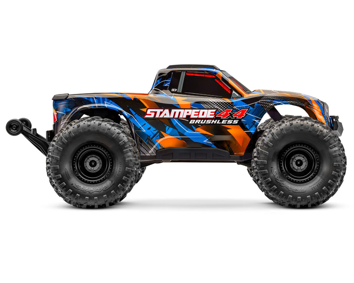 TRA67454-4ORANGE Traxxas Stampede 4x4 VX3 1/10 RTR 4WD Brushless Monster Truck (Orange) w/VX3 ESC, TQi Sport 2.4GHz Radio & TSM
