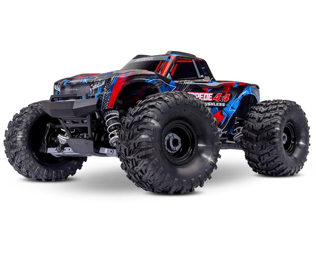 TRA67454-4RED Traxxas Stampede 4x4 VX3 1/10 RTR 4WD Brushless Monster Truck (Red) w/VX3 ESC, TQi Sport 2.4GHz Radio & TSM