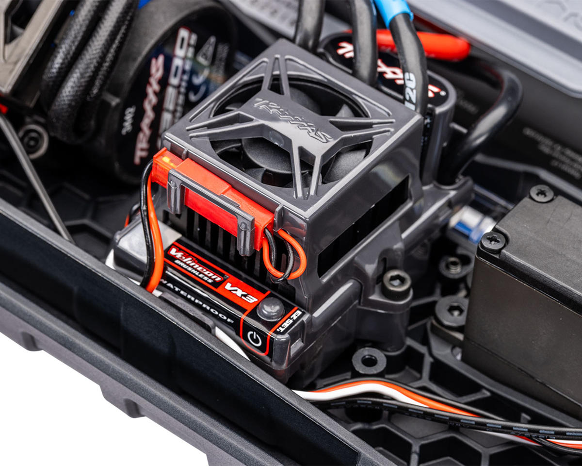 TRA67454-4RED Traxxas Stampede 4x4 VX3 1/10 RTR 4WD Brushless Monster Truck (Red) w/VX3 ESC, TQi Sport 2.4GHz Radio & TSM