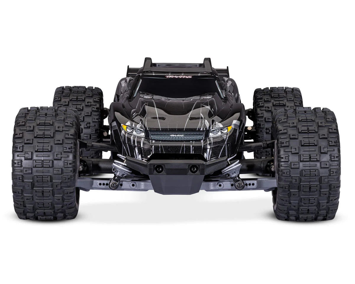 TRA67464-4BLACK Traxxas Rustler 4x4 VX3 1/10 RTR 4WD Brushless Stadium Truck (Black) w/VX3 ESC, TQi Sport 2.4GHz Radio & TSM