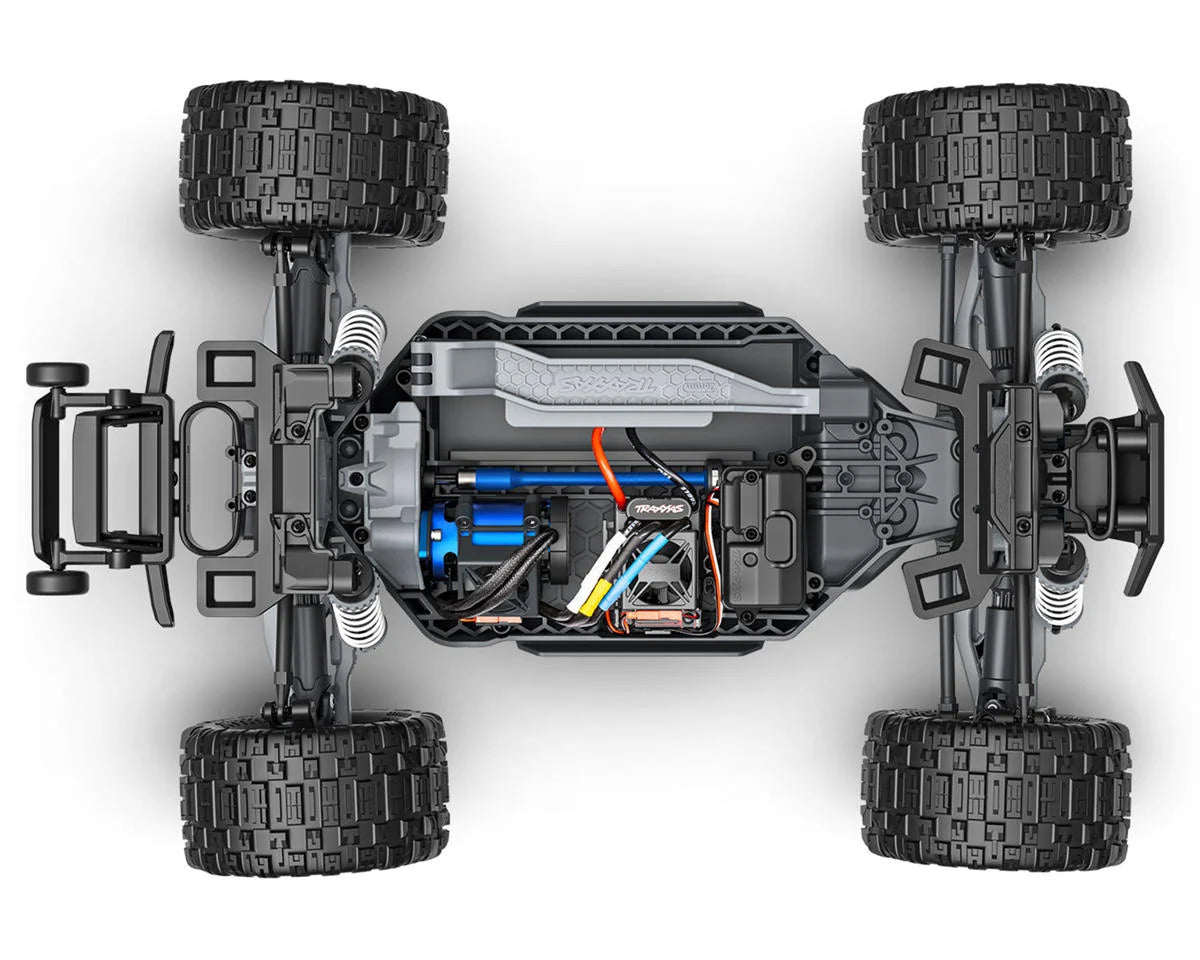 TRA67464-4BLACK Traxxas Rustler 4x4 VX3 1/10 RTR 4WD Brushless Stadium Truck (Black) w/VX3 ESC, TQi Sport 2.4GHz Radio & TSM