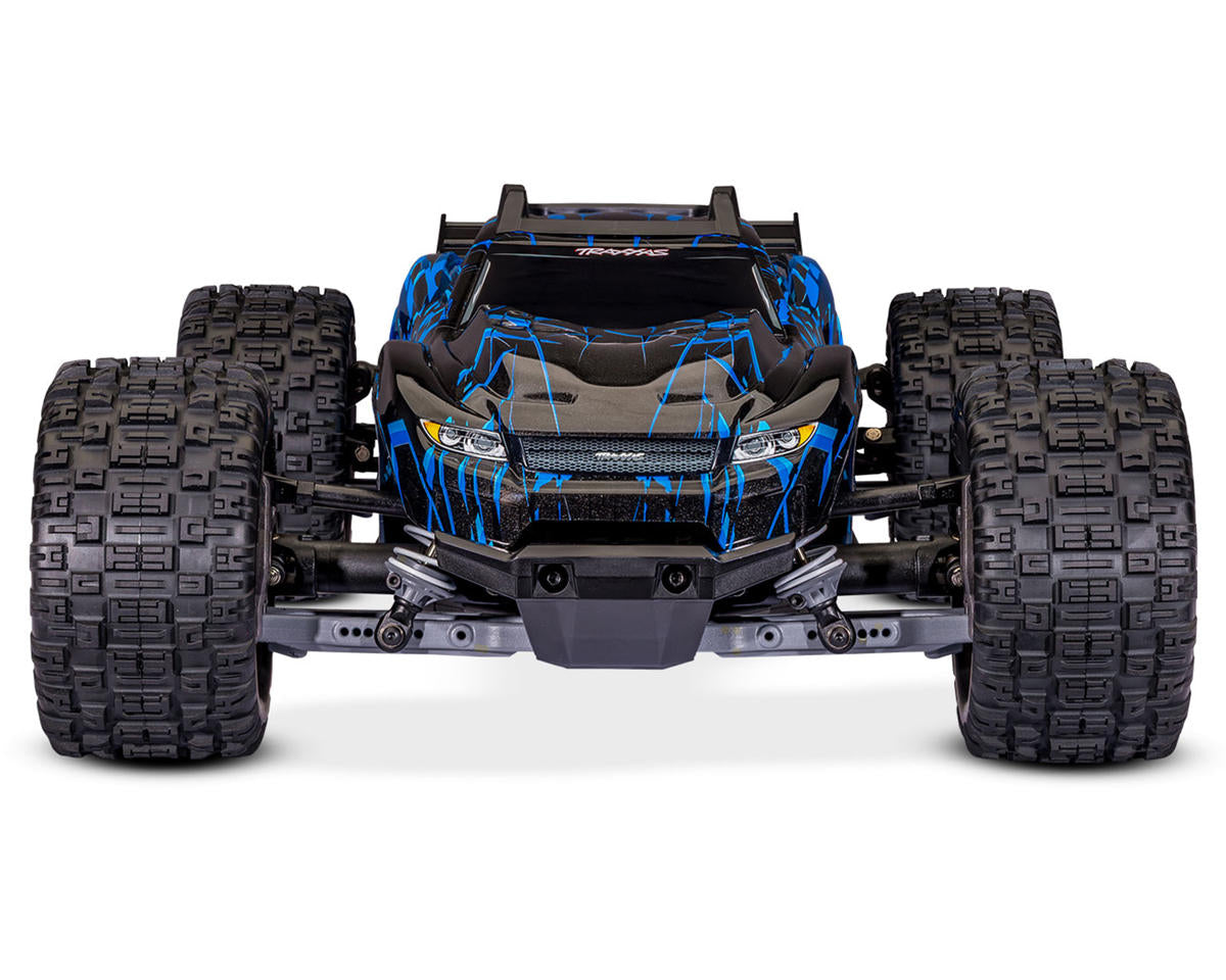 TRA67464-4BLUE Traxxas Rustler 4x4 VX3 1/10 RTR 4WD Brushless Stadium Truck (Blue) w/VX3 ESC, TQi Sport 2.4GHz Radio & TSM