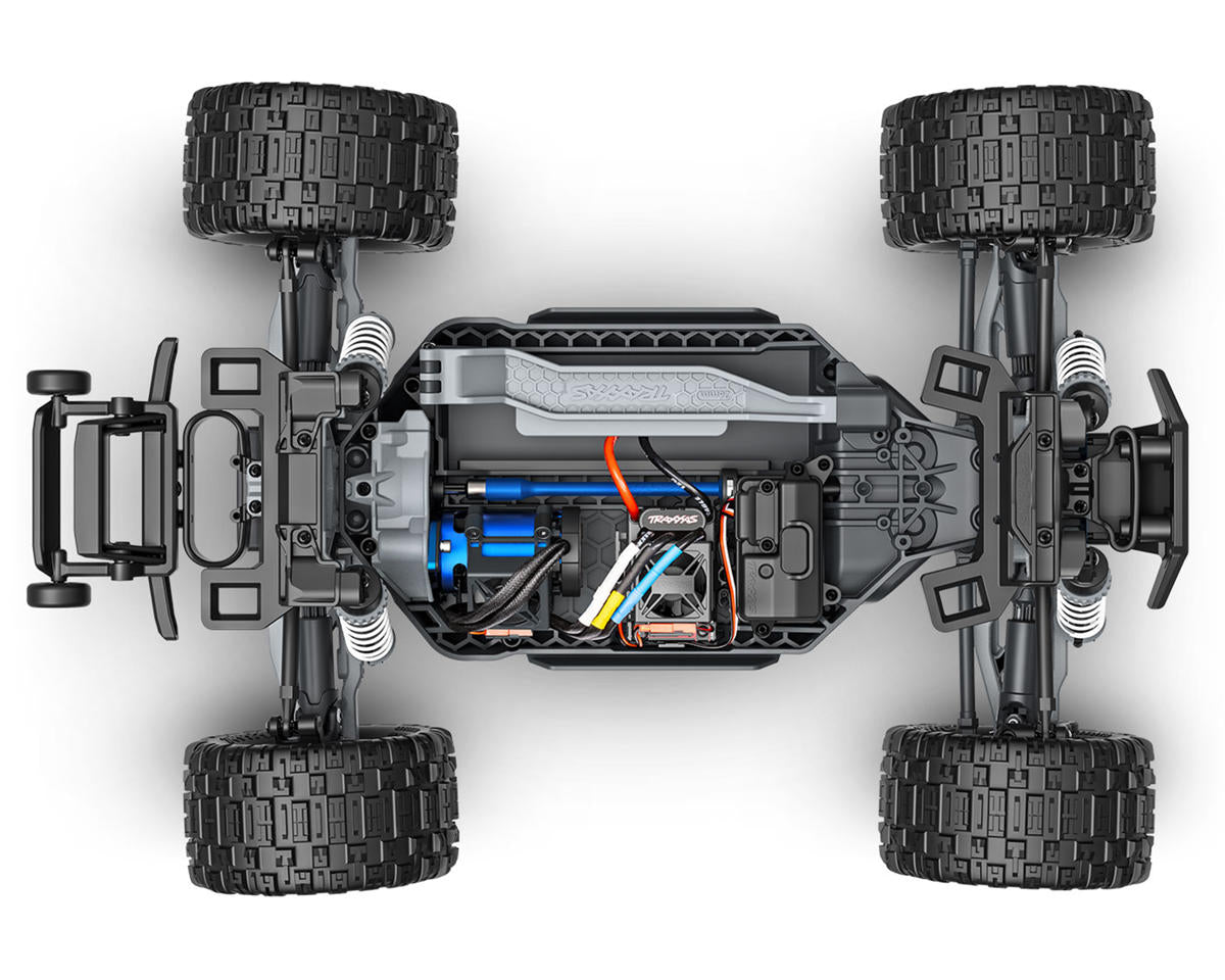 TRA67464-4BLUE Traxxas Rustler 4x4 VX3 1/10 RTR 4WD Brushless Stadium Truck (Blue) w/VX3 ESC, TQi Sport 2.4GHz Radio & TSM