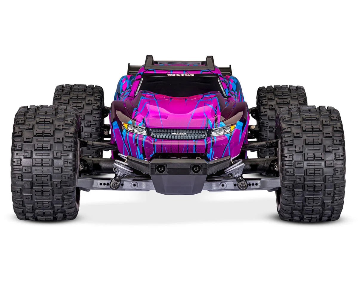 TRA67464-4PURPLE Traxxas Rustler 4x4 VX3 1/10 RTR 4WD Brushless Stadium Truck (Purple) w/VX3 ESC, TQi Sport 2.4GHz Radio & TSM
