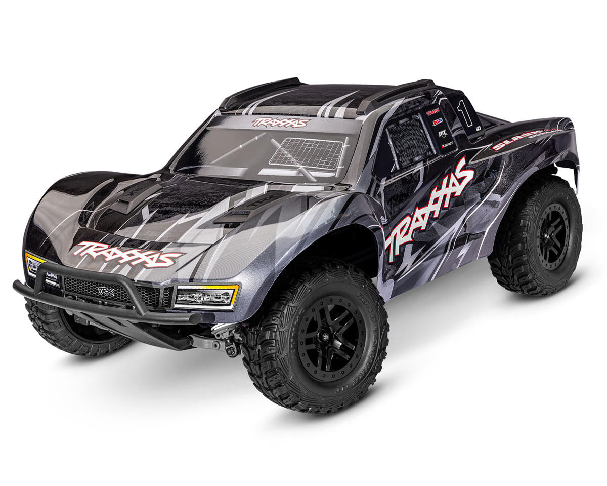 TRA68454-4BLACK Traxxas Slash 4x4 VX3 1/10 RTR 4WD Brushless Short Course Truck (Black) w/VX3 ESC, TQi Sport 2.4GHz Radio & TSM